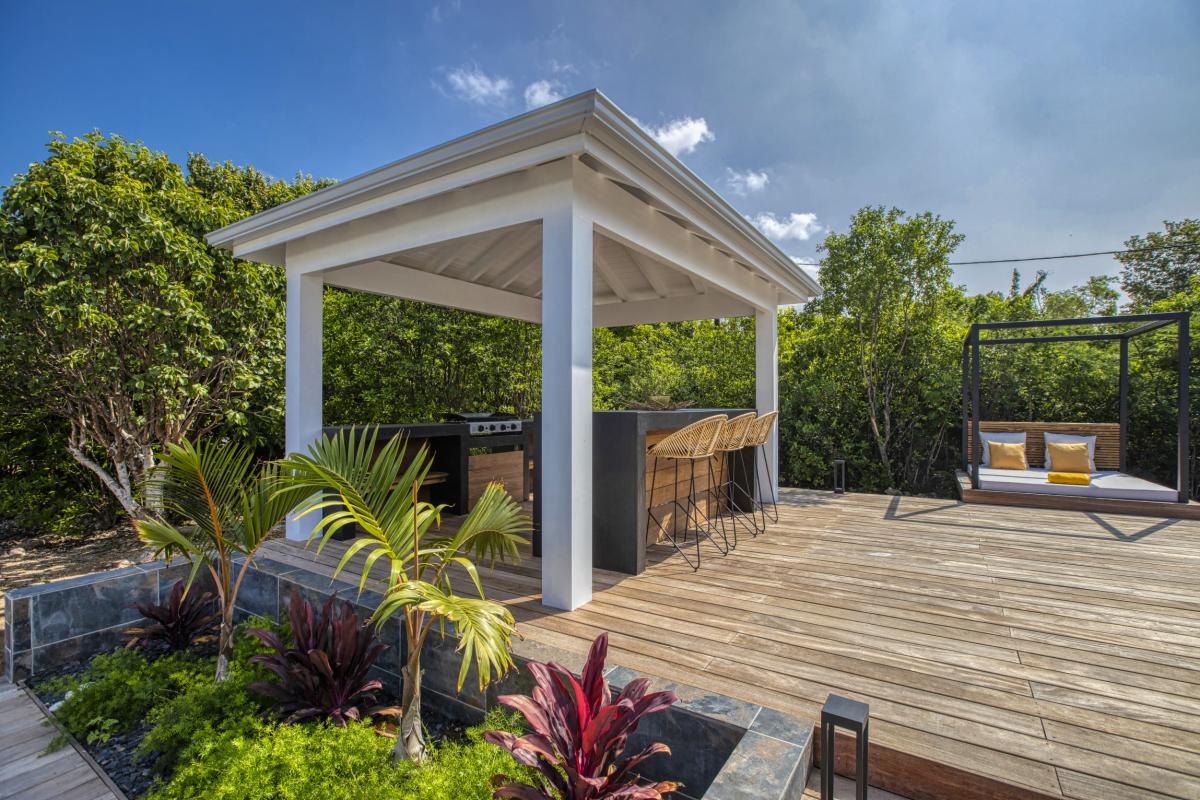 Location villa Saint Martin Terres Basses - Villa 2 chambres 4 personnes - piscine - jardin tropical - 2700m de la plage de Baie Rouge (10)